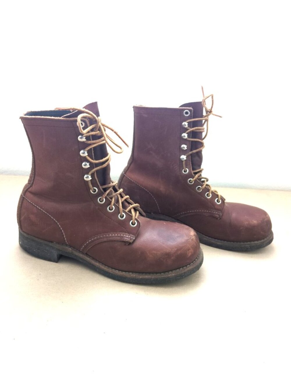 Red Wing Heritage Steel Toe Vintage 1970' Work Oil-Slick Leather Boots